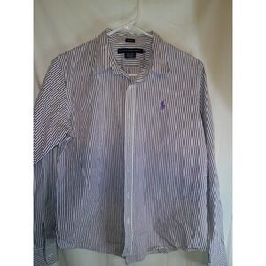 Ralph Lauren Sport Striped Slim Fit Button Down Shirt Size 14‎
